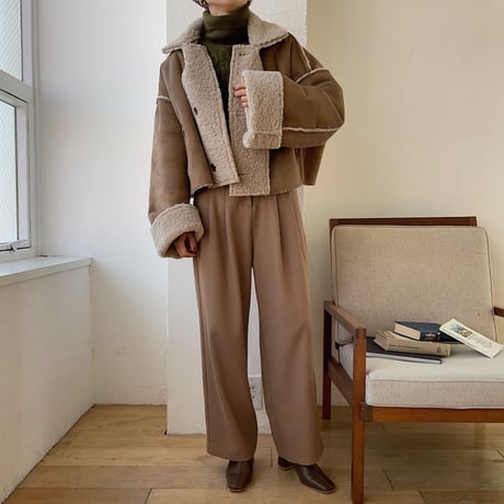 【nokcha original】reversible eco mustang jacket_no0127