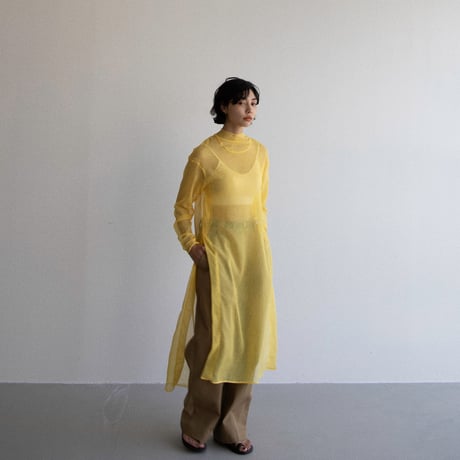【nokcha original】slit sheer ops/2colors_nd0123