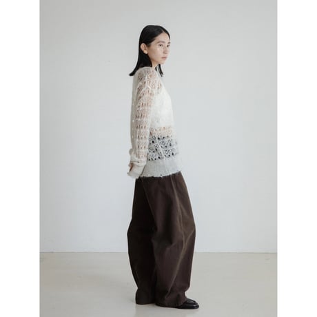 《予約販売》crochet low gauge knit tops/2colors_nt2406