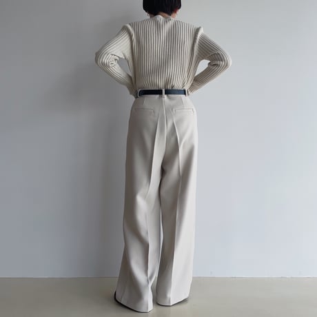 《予約販売》two tuck material wide pants/2colors_np0946