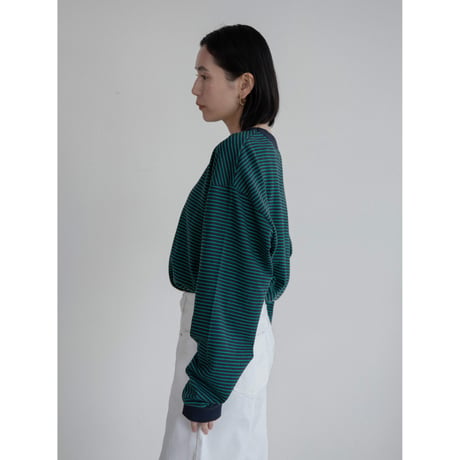 《予約販売》border accent over tee/2colors(unisex)_nt2229