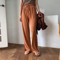 【nokcha original】material lady pants/ brick_np0243