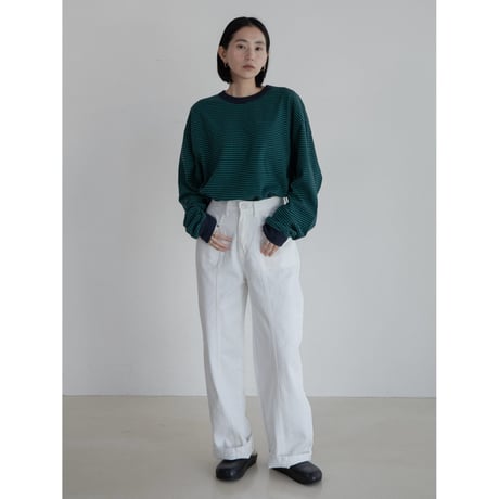 《予約販売》accent white jeans_nj0120