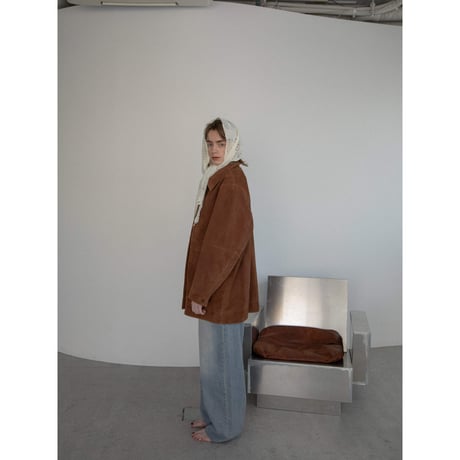 - AUTHENTIC series - real suède rich jacket/camel_an0037