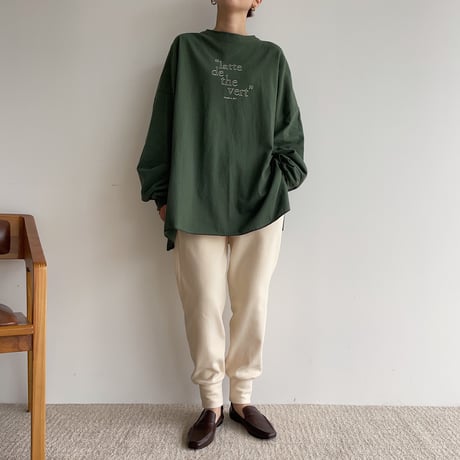 【nokcha original】“latte de the vert” tee/2colors_nt1446
