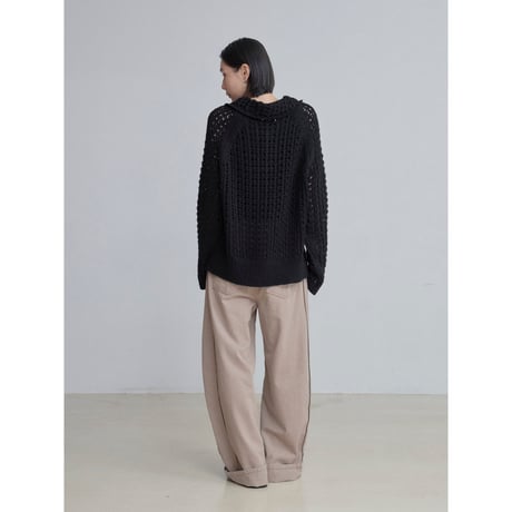 《予約販売》crochet 2way knit cardigan/2colors_nt2500