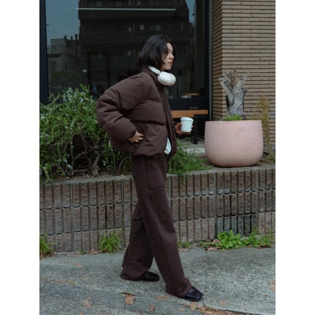 【 RESTOCK 】【NOKCHA original】mannish down jacket/ash brown_no0476