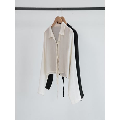 《予約販売》open sheer blouse/2colors_nb0390