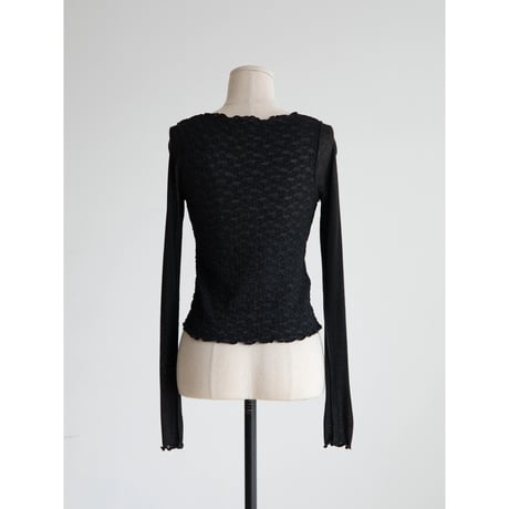 《予約販売》back lace sheer tops/2colors_nt2555