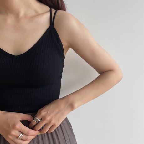 《予約販売》back point bra top/2colors_na0406