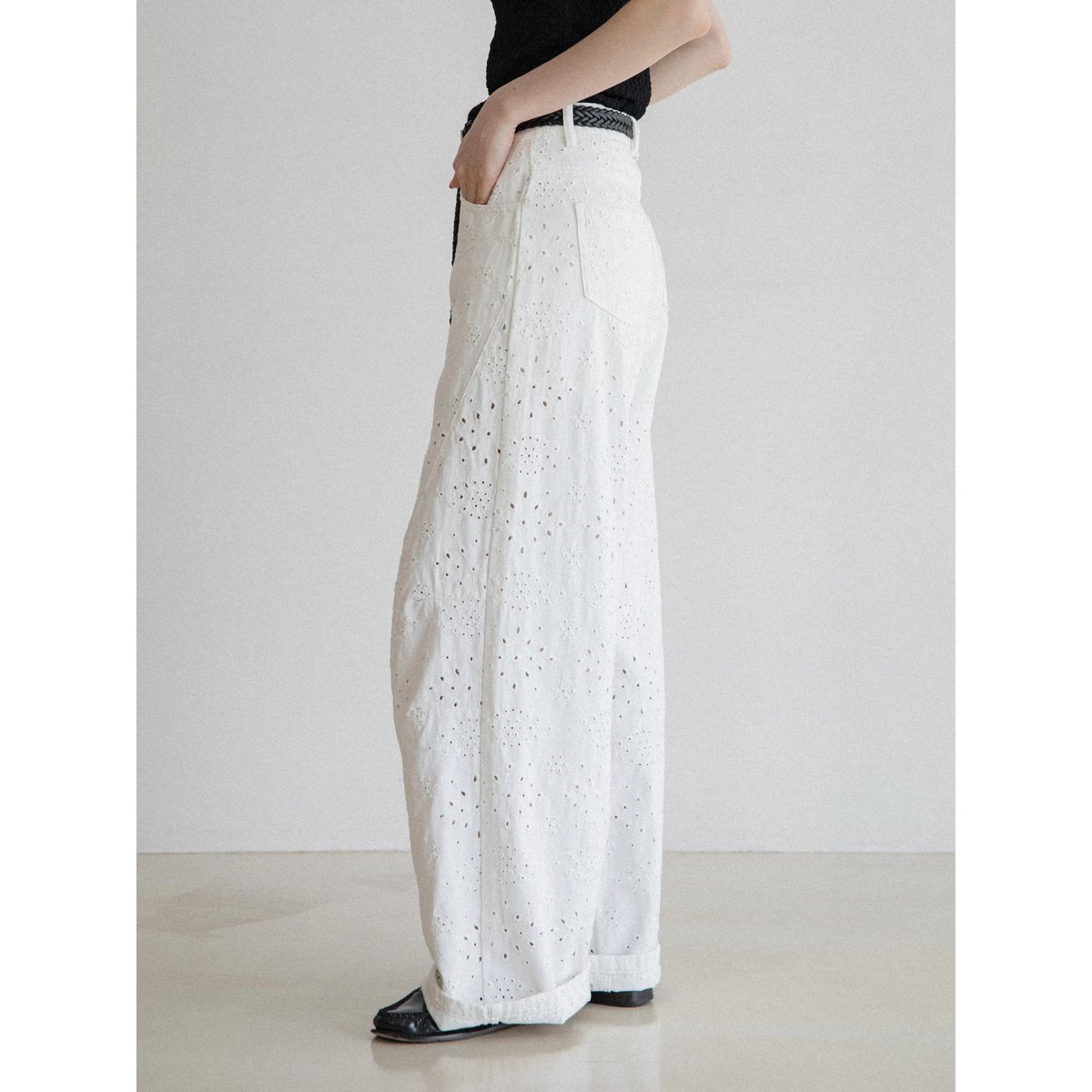 パンツ NOKCHA belt set punching jeans_nj0141 予約販売》belt set punching jeans_nj0141 | NOKCHA