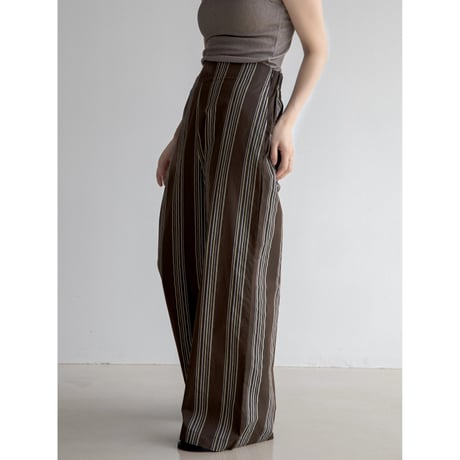 《予約販売》mulch stripe summer pants/2colors_np1004