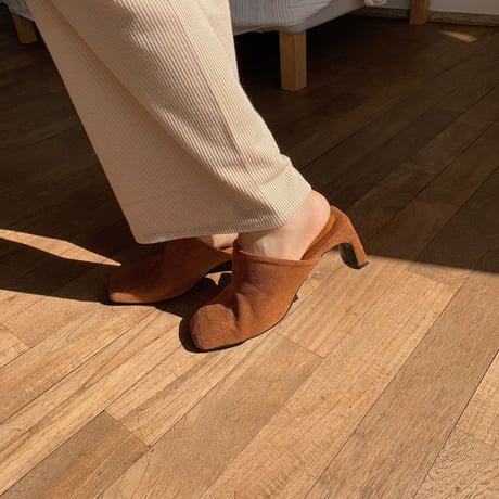 《予約販売》suède heel sabo/2colors_na0219