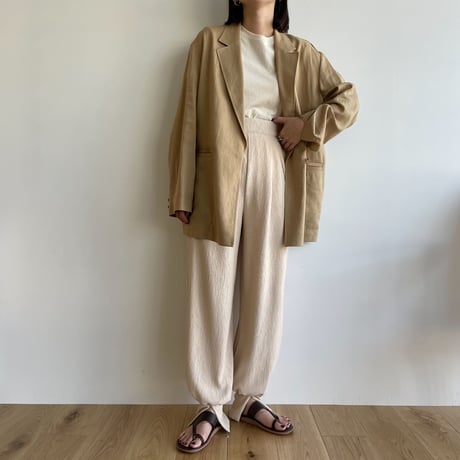 【nokcha original】jacquard slit hem pants_np0560