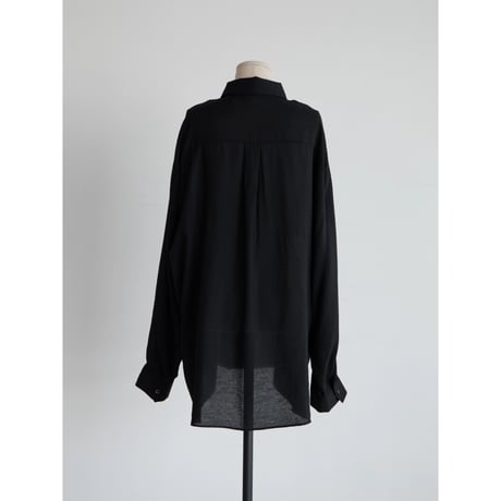 《予約販売》2way over sheer shirt/3colors(unisex)_nb0317
