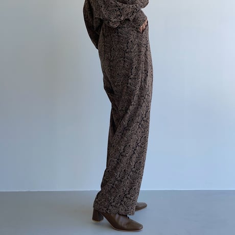 【nokcha original】pattern silhouette pants/2colors_np0450