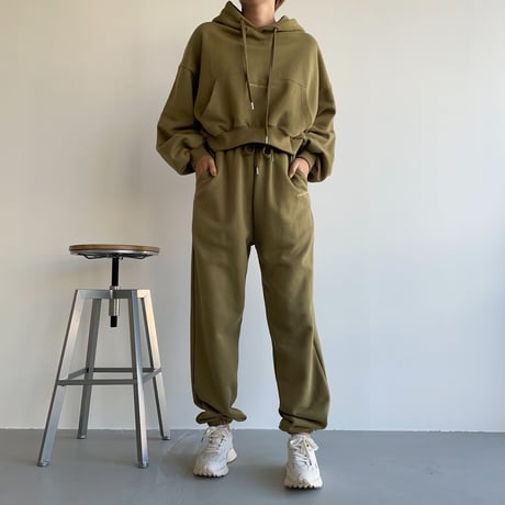 【nokcha original】“latte de the vert”jogger pants/3colors_np0454