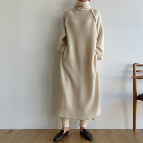 【nokcha original】raglan sleeve warm ops/ivory_nd0131