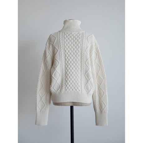 《予約販売》argyle zip knit cardigan/2colors_no0395