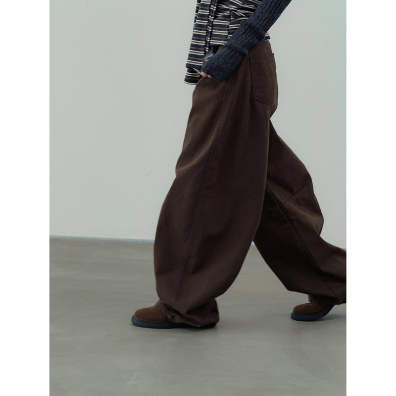 RESTOCK 】【NOKCHA original】oval cotton pants_n