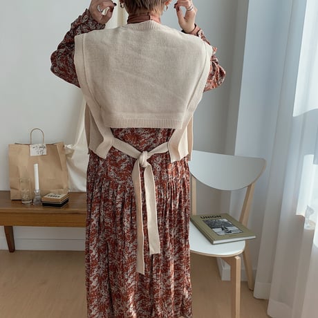 ✳︎予約販売✳︎ back string vest/2colors_nt0190