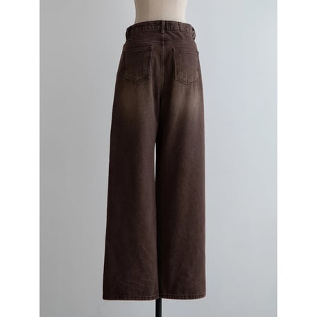 《予約販売》washing brown jeans_nj0108