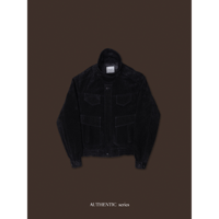 【 RESTOCK 】- AUTHENTIC series - quilting liner real suède jacket/black_an0050