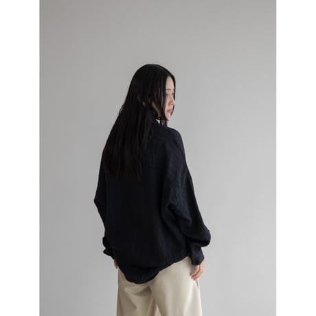 《予約販売》accent stripe sheer shirt/2colors_nb0238