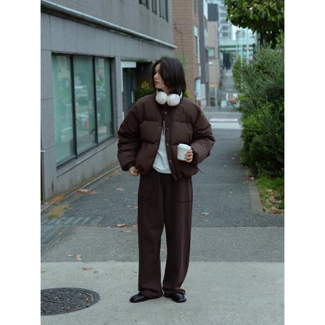 【 RESTOCK 】【NOKCHA original】mannish down jacket/ash brown_no0476