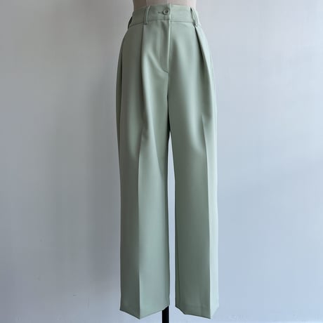 【nokcha original】tuck oval pants/ice mint_np0536