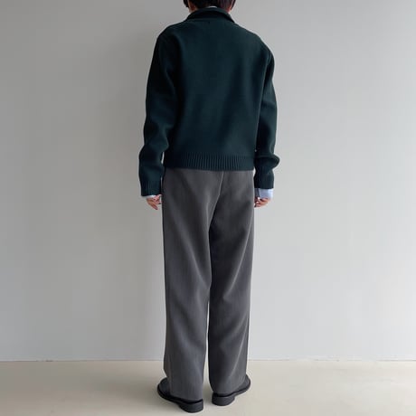 《予約販売》zip up simply knit/2colors_nt1928