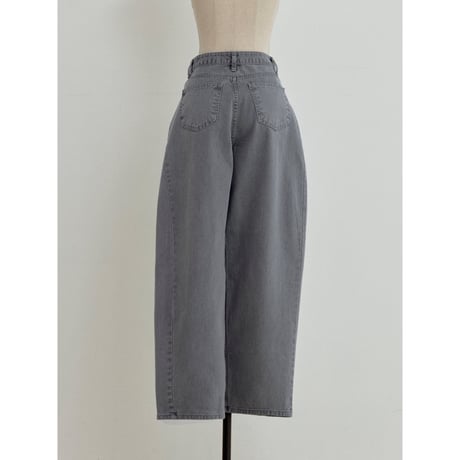 《予約販売》ashed oval black jeans_nj0185