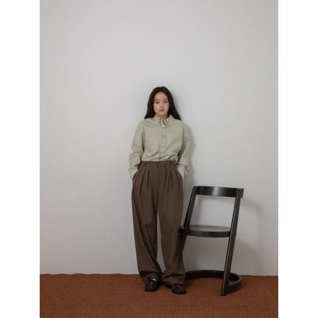 【NOKCHA original】s/s tuck oval pants/2colors_np1076