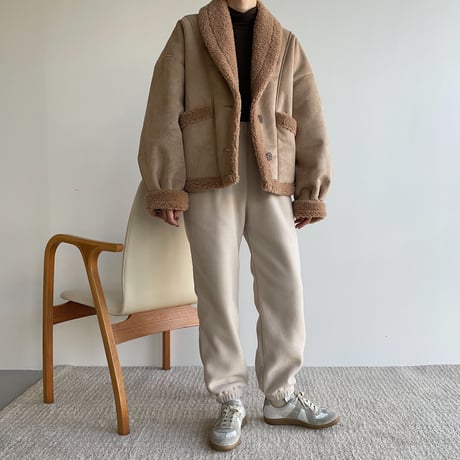 《予約販売》creamy jogger pants/2colors_np0498