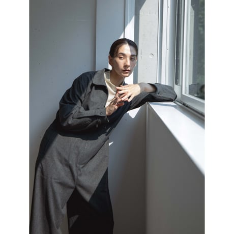 - AUTHENTIC series - classy jumpsuit/charcoal gray_an0023