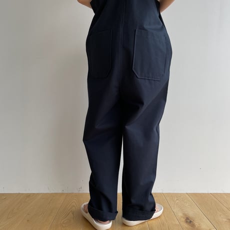 【nokcha original】material over all/navy_np0831