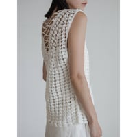 《予約販売》back accent crochet sleeveless_nt2346