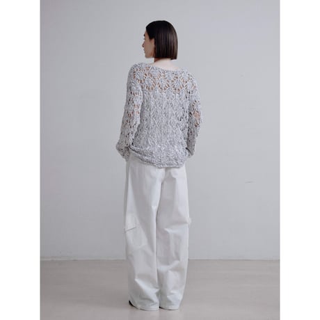 《予約販売》crochet loose knit tops/2colors_nt2519