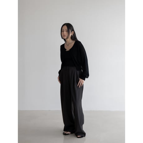 《予約販売》summer knit minimal cardigan/2colors_nt2048