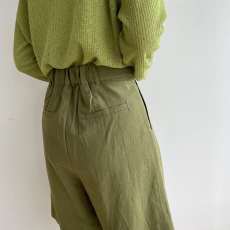 《予約販売》nuance linen half pants/2colors_np0574