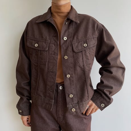 《予約販売》brown denim jacket_no0245