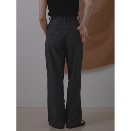 - AUTHENTIC series - material high pants/3colors_an0011