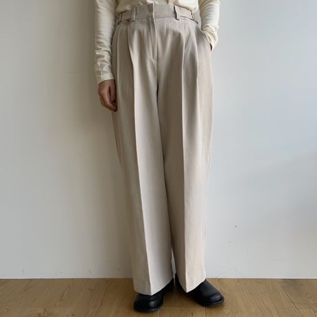 《予約販売》side buckle wide pants/3colors_np0738