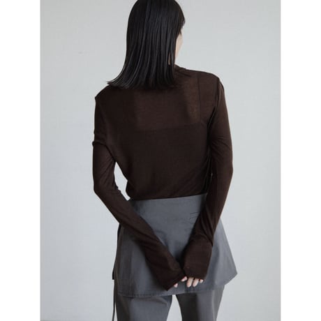 《予約販売》sheer lib button fly tops/4colors_nt2394