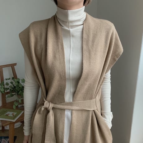 ✳︎予約販売✳︎knit long gilet/2colors_no0016