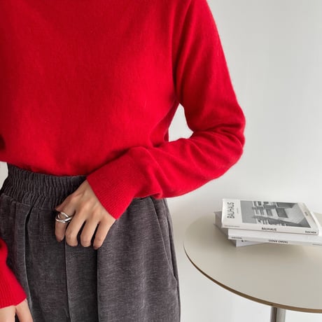 《予約販売》mock neck quality knit/5colors_nt1175