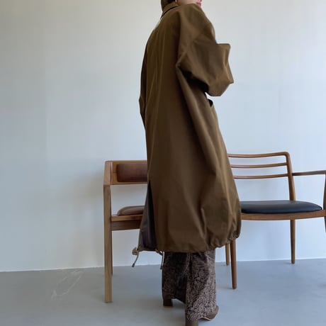 【nokcha original】long coach jacket/brown_no0165