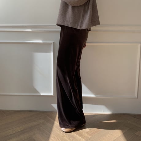 ✳︎予約販売✳︎velvet long pants/2 colors pants_np0068