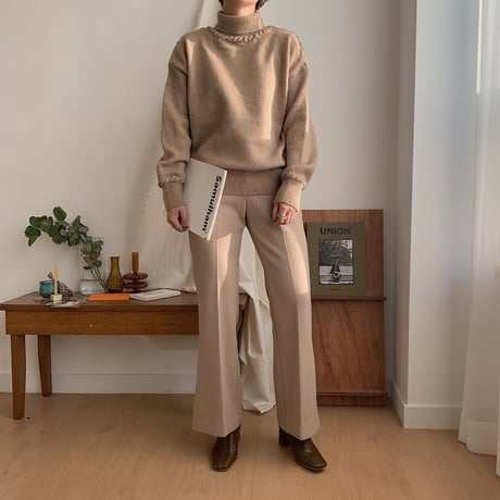 ✳︎予約販売✳︎stretch slit slacks pants/2colors_np0118