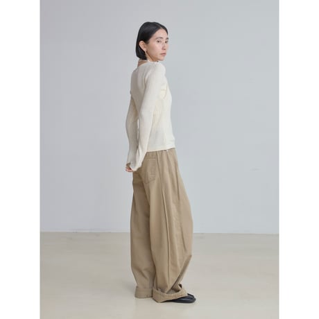 《予約販売》dokking holrer neck knit tops/2colors_nt2495